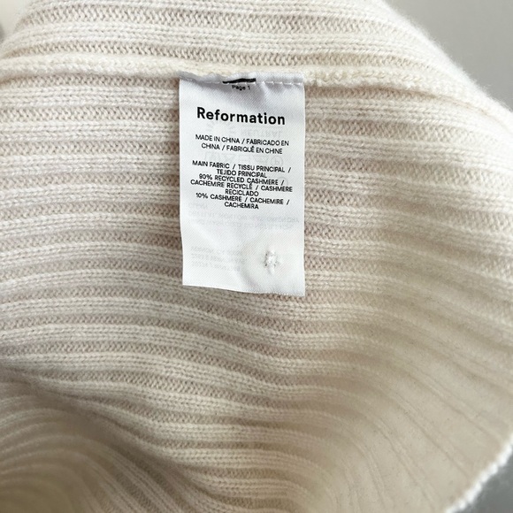 Reformation Fantino Cashmere Collared Cardigan - Picture 4 of 10